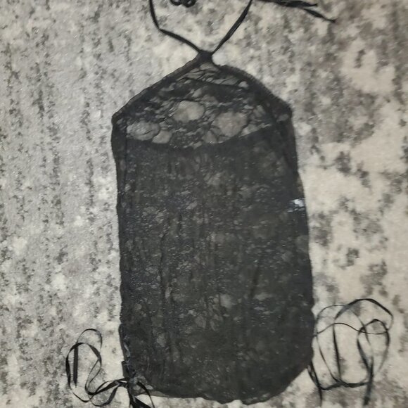 Velvet Kitten Sexy Black Mesh Top || EUC - Picture 5 of 8